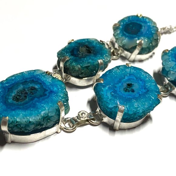 🏝Solar Quartz Gemstone Silver Necklace🏝 - Picture 3 of 7